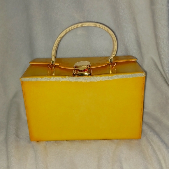Fendi business type bag very rare suitcase yellow - Picture 7 of 16